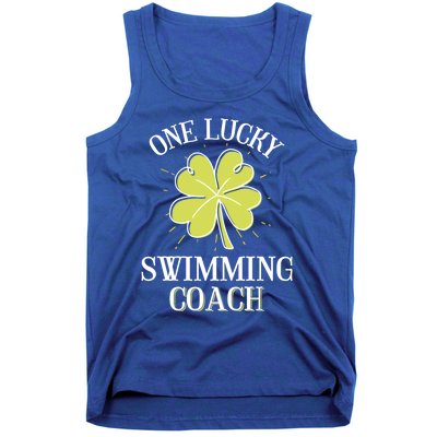 St Patricks Day Great Gift Lucky Swimming Coach Gift Tank Top