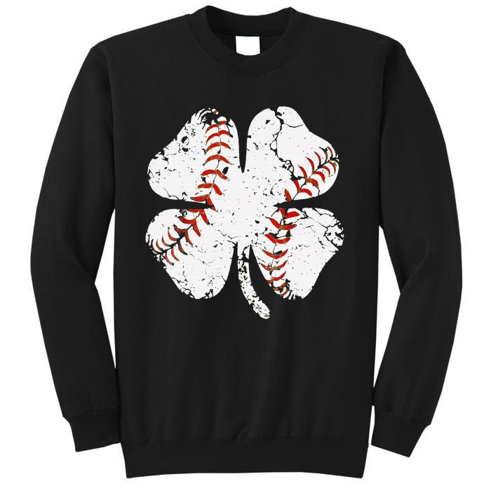 St Patricks Day Shamrock Baseball Saint Paddy's Sweatshirt