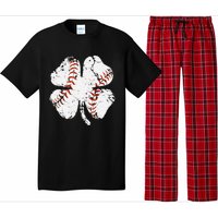 St Patricks Day Shamrock Baseball Saint Paddy's Pajama Set