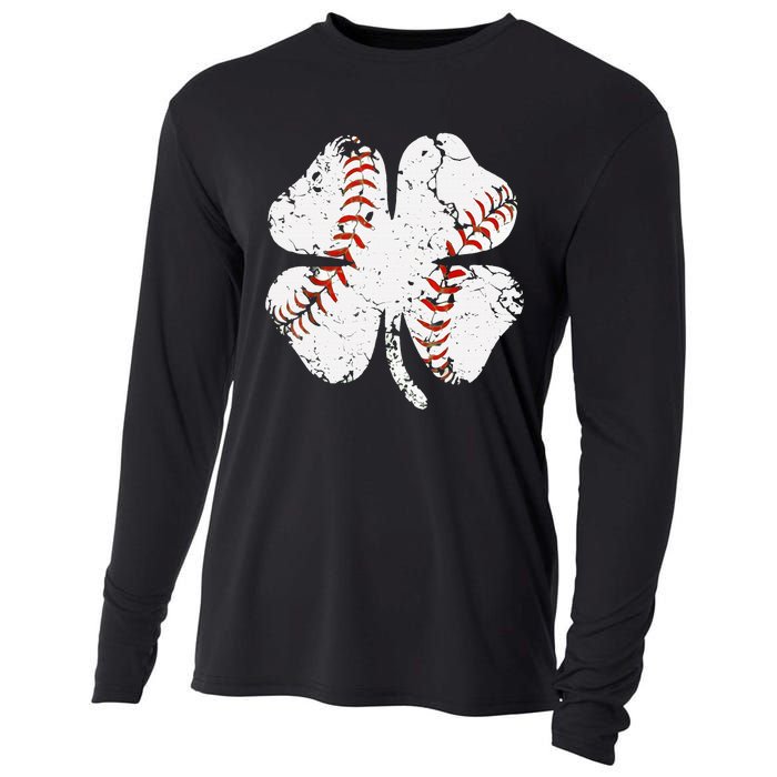 St Patricks Day Shamrock Baseball Saint Paddy's Cooling Performance Long Sleeve Crew