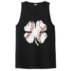 St Patricks Day Shamrock Baseball Saint Paddy's PosiCharge Competitor Tank