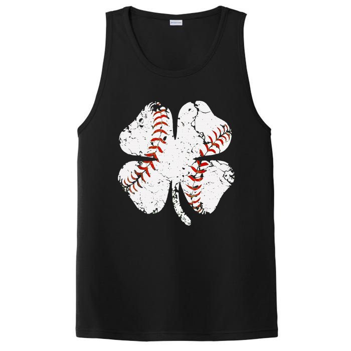 St Patricks Day Shamrock Baseball Saint Paddy's PosiCharge Competitor Tank