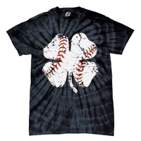 St Patricks Day Shamrock Baseball Saint Paddy's Tie-Dye T-Shirt