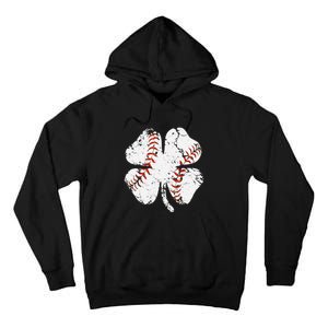 St Patricks Day Shamrock Baseball Saint Paddy's Tall Hoodie