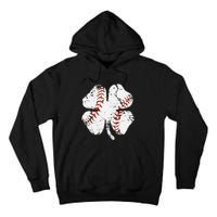 St Patricks Day Shamrock Baseball Saint Paddy's Tall Hoodie