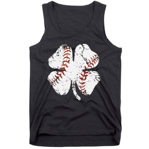 St Patricks Day Shamrock Baseball Saint Paddy's Tank Top