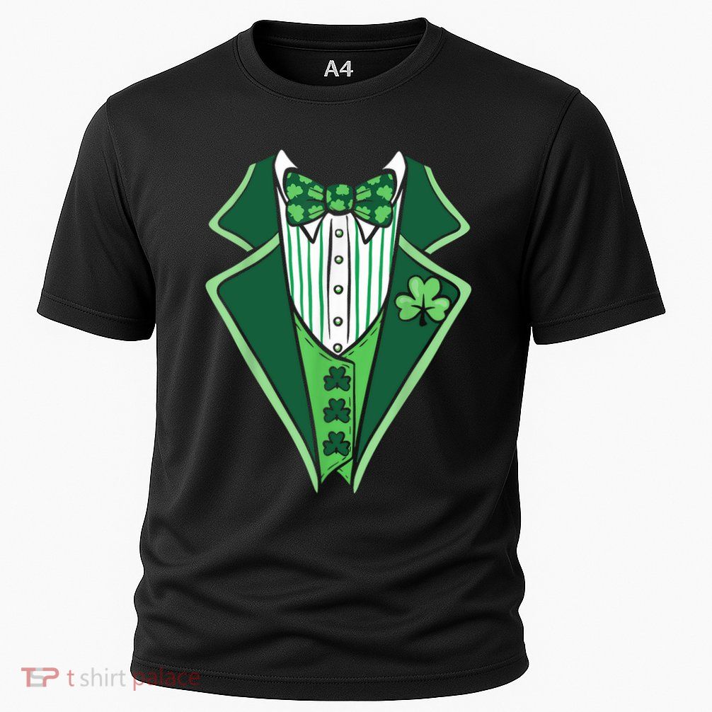 St PatrickS Day Irish Tuxedo Cooling Performance Crew T-Shirt