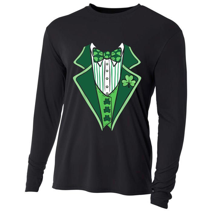 St PatrickS Day Irish Tuxedo Cooling Performance Long Sleeve Crew