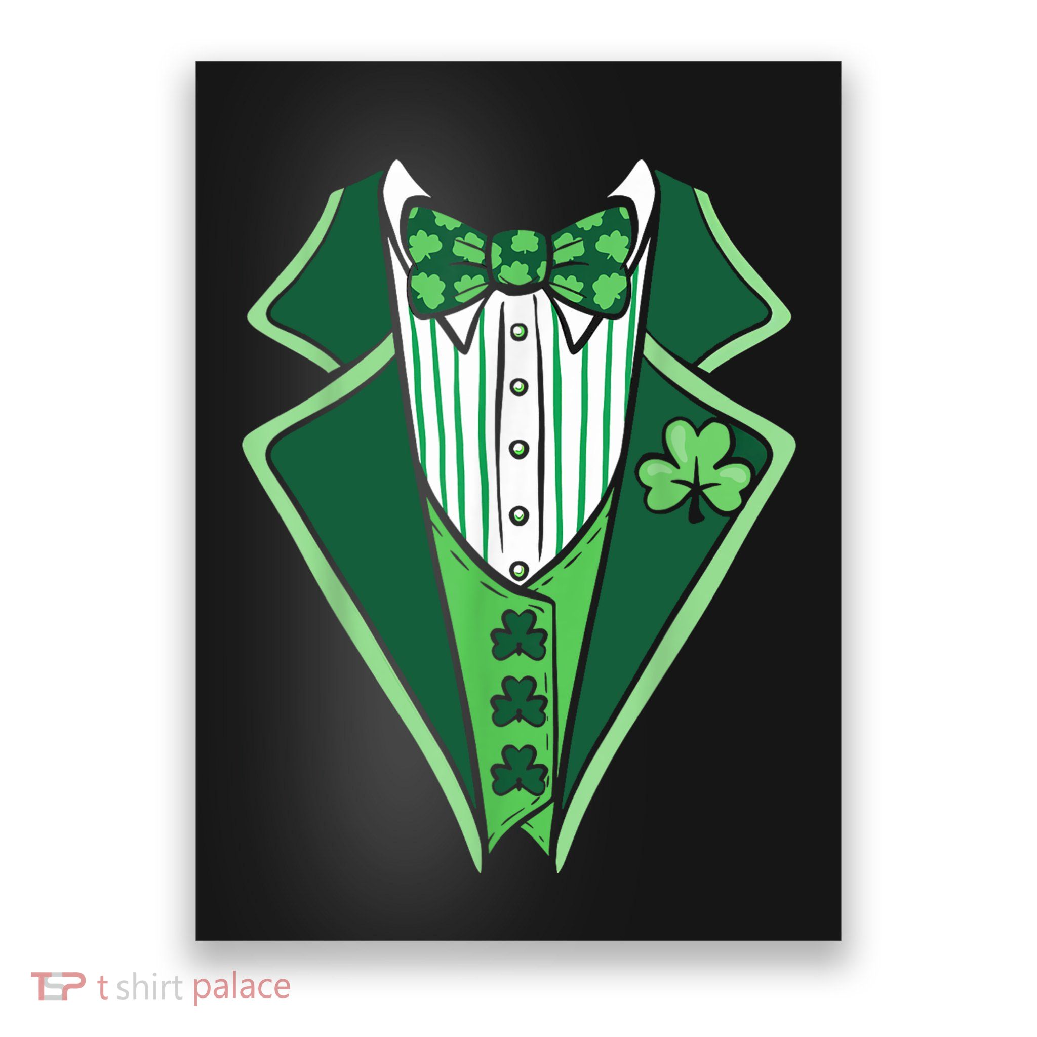 St PatrickS Day Irish Tuxedo Poster