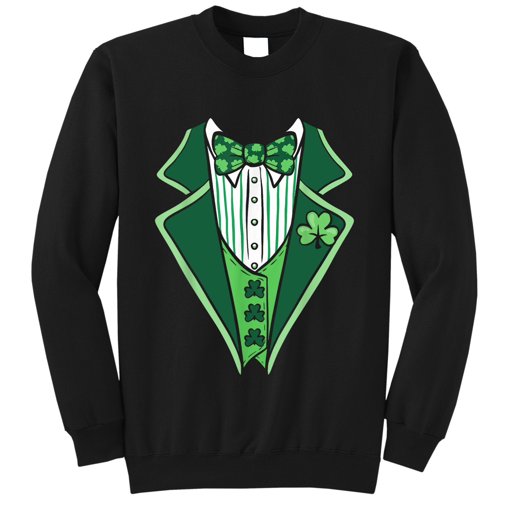St PatrickS Day Irish Tuxedo Tall Sweatshirt