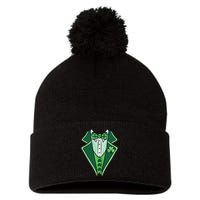 St PatrickS Day Irish Tuxedo Pom Pom 12in Knit Beanie