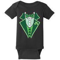St PatrickS Day Irish Tuxedo Baby Bodysuit