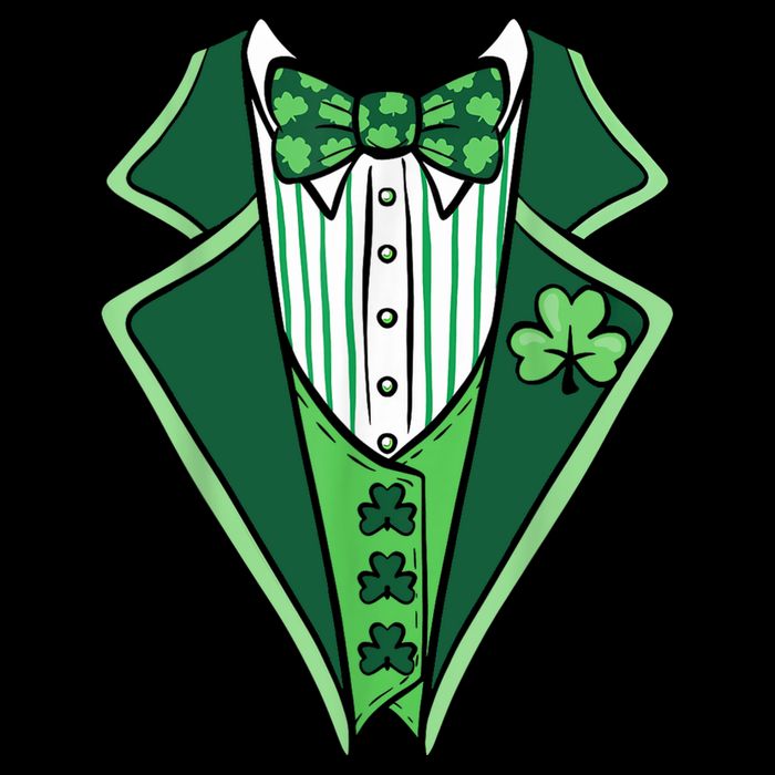 St PatrickS Day Irish Tuxedo Baby Bodysuit