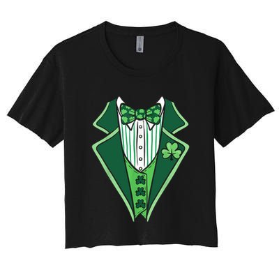 St PatrickS Day Irish Tuxedo Crop Top