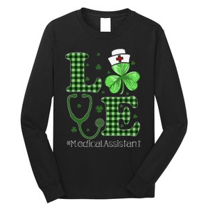 St Patricks Day Nurse And Medical Assistant Long Sleeve Shirt