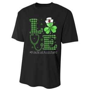 St Patricks Day Nurse And Medical Assistant Performance Sprint T-Shirt