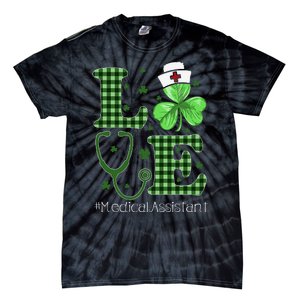 St Patricks Day Nurse And Medical Assistant Tie-Dye T-Shirt