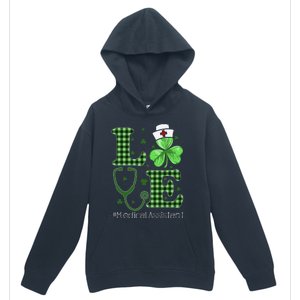 St Patricks Day Nurse And Medical Assistant Urban Pullover Hoodie