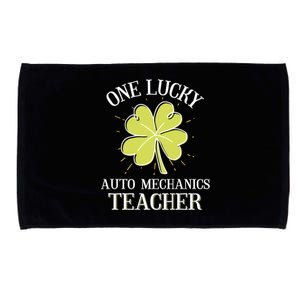 St Patricks Day Meaningful Gift Lucky Auto Mechanics Coach Gift Microfiber Hand Towel