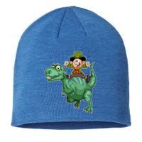 St Patricks Day Leprechaun T Rex Lucky Irish Green Dinosaur Gift Sustainable Beanie