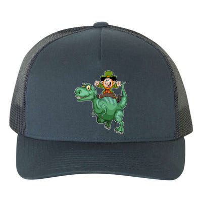 St Patricks Day Leprechaun T Rex Lucky Irish Green Dinosaur Gift Yupoong Adult 5-Panel Trucker Hat