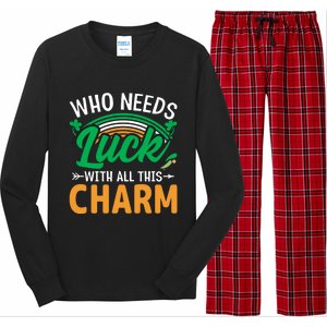 St Patricks Day Funny Gift Long Sleeve Pajama Set