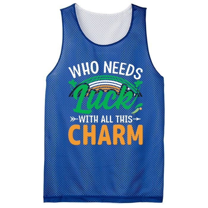 St Patricks Day Funny Gift Mesh Reversible Basketball Jersey Tank