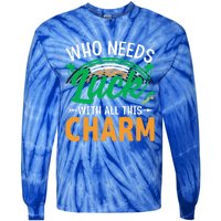 St Patricks Day Funny Gift Tie-Dye Long Sleeve Shirt