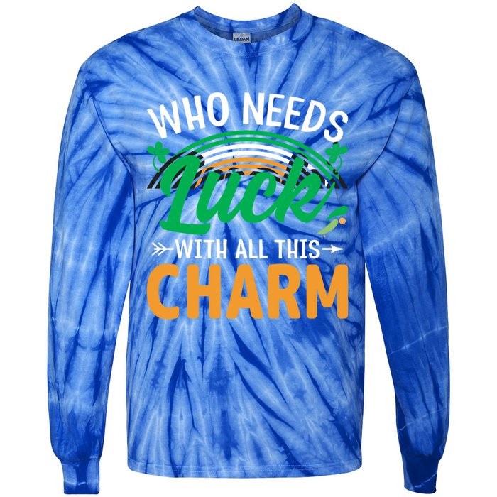 St Patricks Day Funny Gift Tie-Dye Long Sleeve Shirt