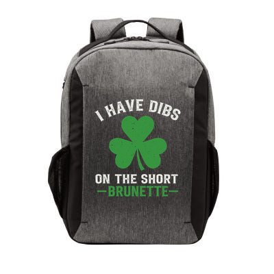 St Patricks Day Dibs On The Short Brunette Couple Funny 2 Vector Backpack