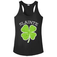 St Patricks Day Slainte Shamrock Saint Irish Ladies PosiCharge Competitor Racerback Tank