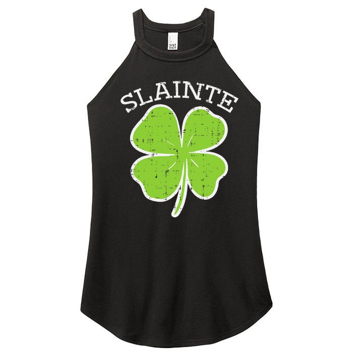 St Patricks Day Slainte Shamrock Saint Irish Women's Perfect Tri Rocker Tank