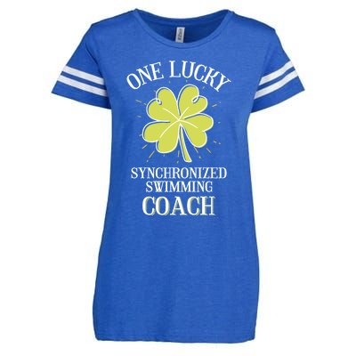 St Patricks Day Cute Gift Lucky Synchronized Swimming Coach Gift Enza Ladies Jersey Football T-Shirt