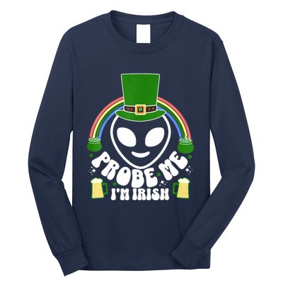 St Paddys Day I'm Irish Funny St Patricks Day Alien Long Sleeve Shirt