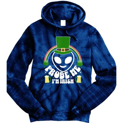 St Paddys Day I'm Irish Funny St Patricks Day Alien Tie Dye Hoodie