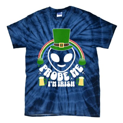 St Paddys Day I'm Irish Funny St Patricks Day Alien Tie-Dye T-Shirt