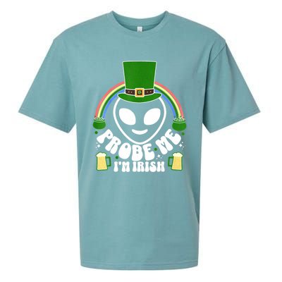 St Paddys Day I'm Irish Funny St Patricks Day Alien Sueded Cloud Jersey T-Shirt