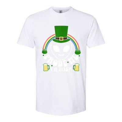 St Paddys Day I'm Irish Funny St Patricks Day Alien Softstyle CVC T-Shirt