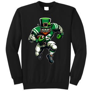 St Patrick's Day Leprechaun Football Player Irish Sweatshirt