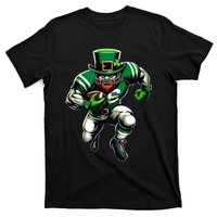 St Patrick's Day Leprechaun Football Player Irish T-Shirt