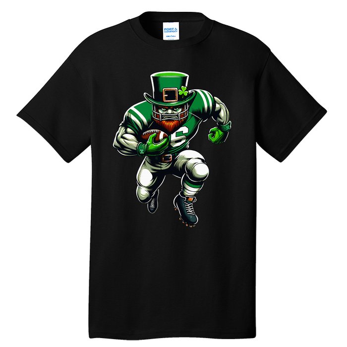 St Patrick's Day Leprechaun Football Player Irish Tall T-Shirt