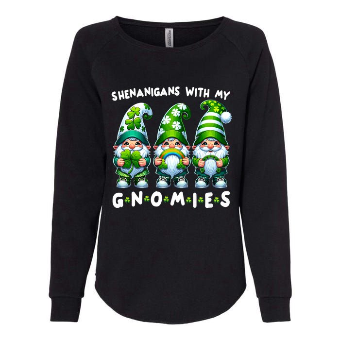 St Patricks Day Shenanigans With My Gnomies Womens California Wash Sweatshirt