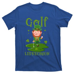 St Patricks Day Shamrocks Shenanigans Leprechaun Golf Gift T-Shirt