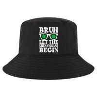 St Patricks Day Bruh Let The Shenanigans Begin Shamrock Clover Sun Glasses Cool Comfort Performance Bucket Hat