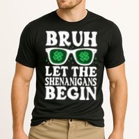 St Patricks Day Bruh Let The Shenanigans Begin Shamrock Clover Sun Glasses Cooling Performance Crew T-Shirt