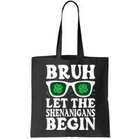 St Patricks Day Bruh Let The Shenanigans Begin Shamrock Clover Sun Glasses Bag