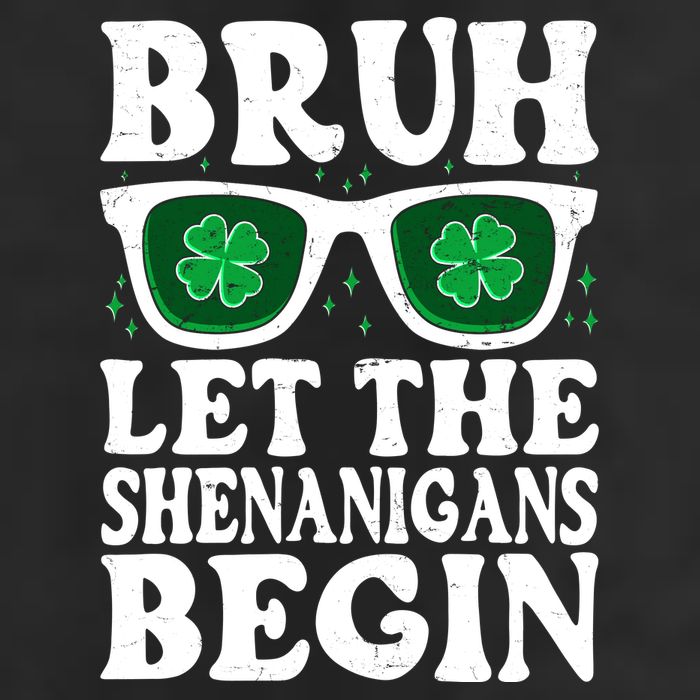 St Patricks Day Bruh Let The Shenanigans Begin Shamrock Clover Sun Glasses Trucker Hat