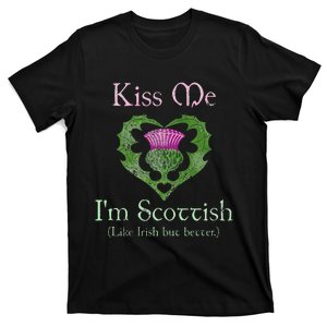 St. Patricks Day Funny Scottish Kiss Me Im Scottish T-Shirt