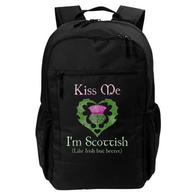 St. Patricks Day Funny Scottish Kiss Me Im Scottish Backpack