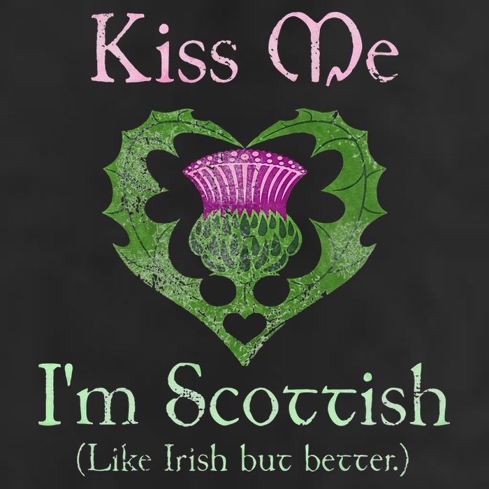 St. Patricks Day Funny Scottish Kiss Me Im Scottish Adult Drive Performance Visor